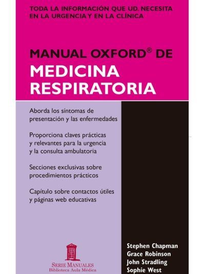Manual Oxford de medicina respiratoria 1 Edición